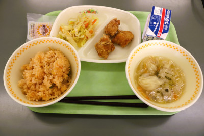 3年生最後の給食
